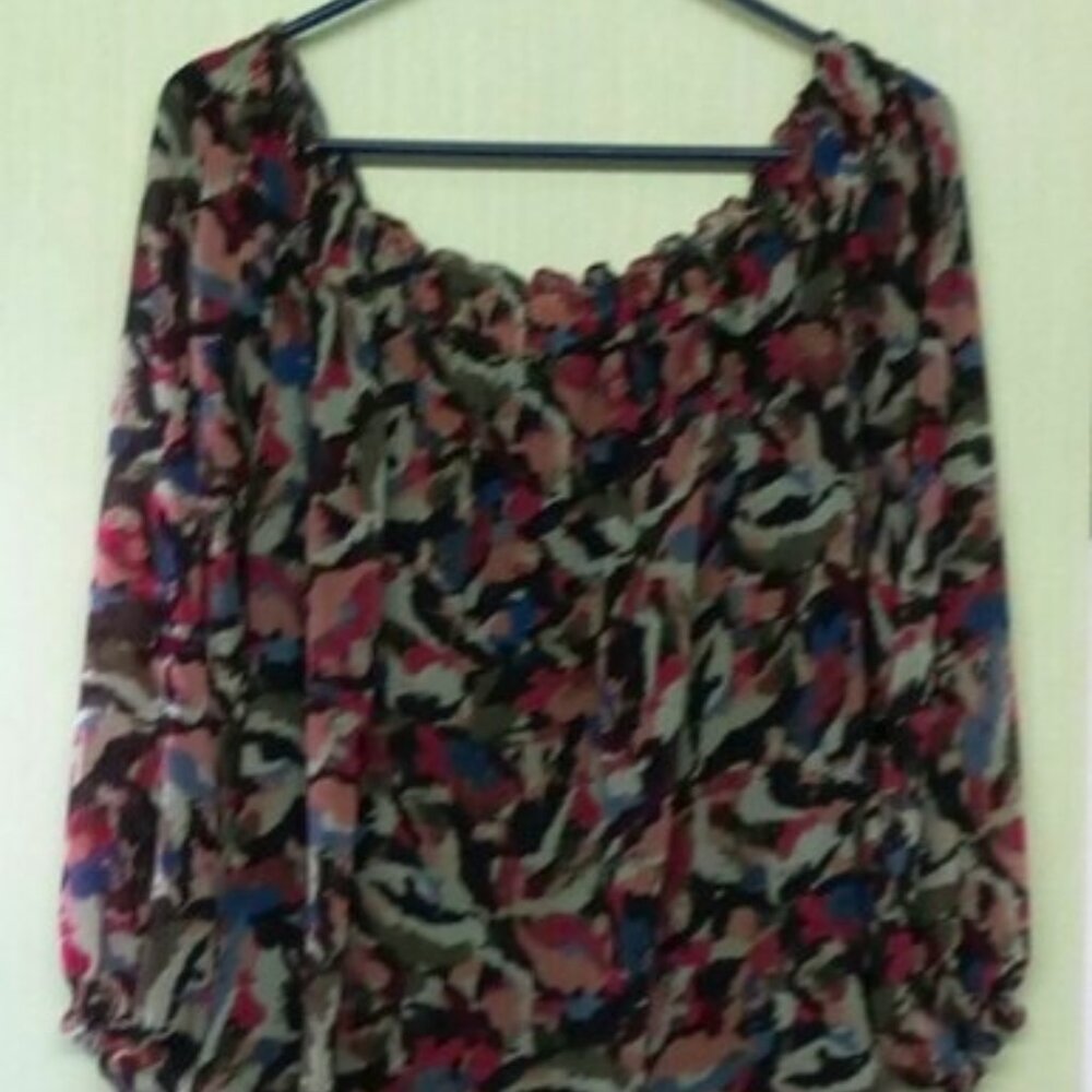 Lane Bryant Blouse of Abstract Colors  Size 14/16